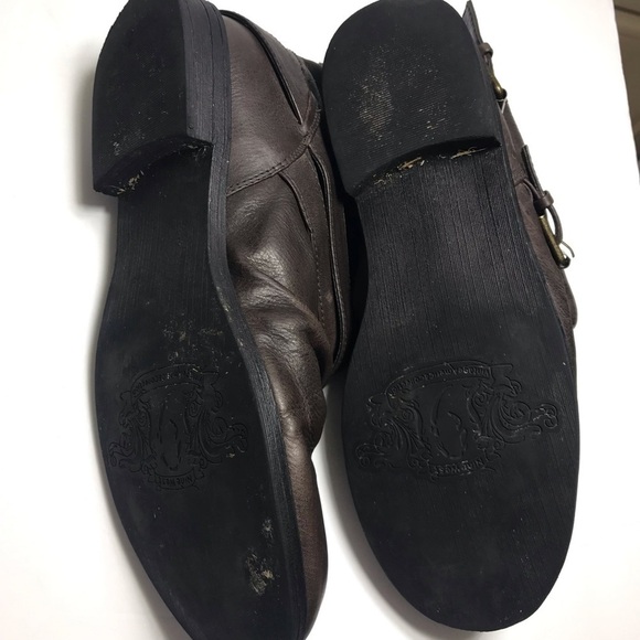 Nine West brown Leather booties Sz 7 - Picture 7 of 7